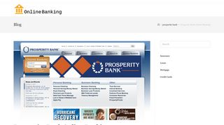 Prosperity Bank Online Banking - Bank Login Online