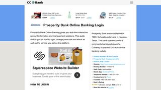 Prosperity Bank Online Banking Login - CC Bank