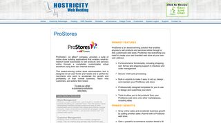 ProStores - Hostricity™ Web Hosting