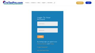 Login To Your Account|Pro Tax Pro