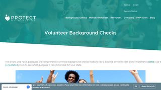 Volunteer Background Checks | Protect My Ministry - Church ...