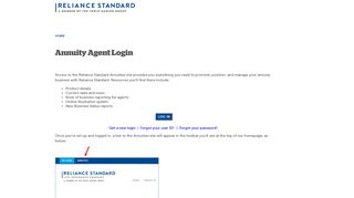 Annuity Agent Login | Reliance Standard
