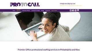 Office Professional Staffing in New Jersey ... - The Protocall Group