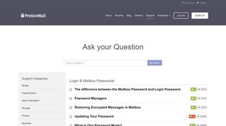 Login & Mailbox Passwords Archives - - ProtonMail