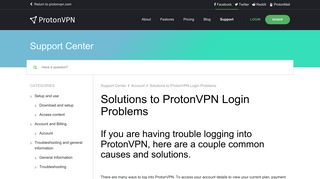 Solutions to ProtonVPN Login Problems - ProtonVPN Support