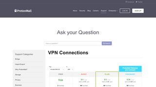 VPN Connections - ProtonMail Support