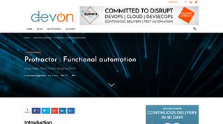 Protractor : Functional automation - Devonblog
