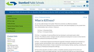 What is EZTraxx? | Stamford Public Schools