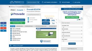 Provade Reviews: Overview, Pricing and Feaures - FinancesOnline.com