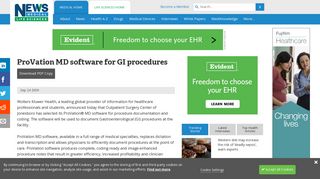 ProVation MD software for GI procedures - News-Medical.Net