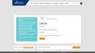 Log in | Providence Health Care