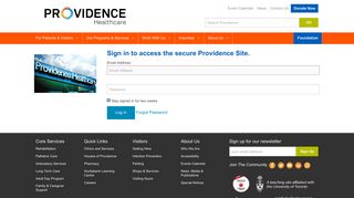 Providence Healthcare :: Login