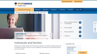 Individuals and families - Providence Health Plan