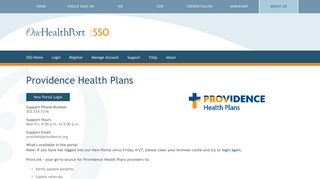 Providence Health Plans | One Health Port