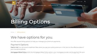 Billing Options - Providence Mutual