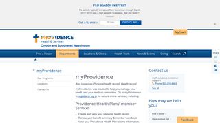 myProvidence | Providence Oregon
