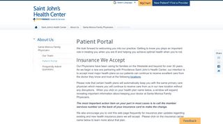 Patient Portal | Providence Saint John's