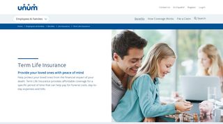 Term Life Insurance Policies and Coverage Benefits | Unum