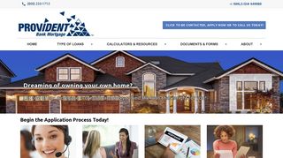 Provident Bank Mortgage-Main Page
