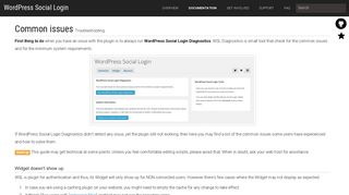 Troubleshooting - WordPress Social Login - GitHub Pages.