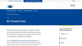 EU Trusted Lists | Digital Single Market - European Commission