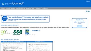 providerConnect - Home