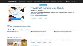 Providersoft therapist login Results For Websites Listing - SiteLinks.Info