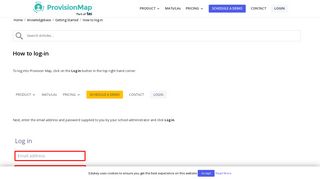 How to easily log in to your Provision Map account