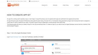 How to Create an App ID in the iOS provisioning Portal? - Mag2GO