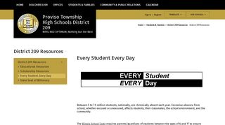 Every Student Every Day - Proviso Township High Schools District 209