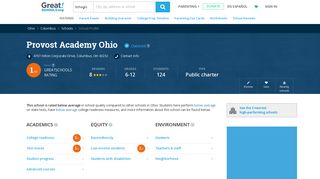 Provost Academy Ohio - Columbus, Ohio - OH | GreatSchools