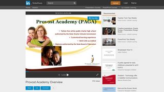 Provost Academy Overview - SlideShare