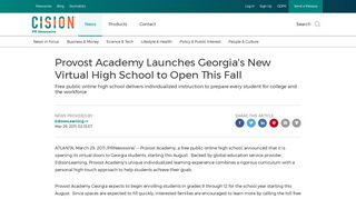 Provost Academy Launches Georgia's New Virtual High School to ...