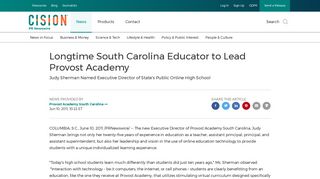 Longtime South Carolina Educator to Lead Provost Academy