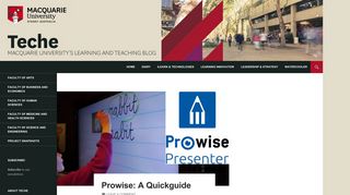 Prowise: A Quickguide - teche