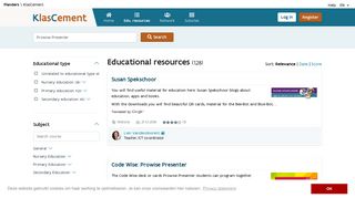 Prowise Presenter - Search - Educational resources - KlasCement