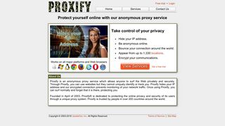 Proxify® anonymous proxy - surf the Web privately and securely
