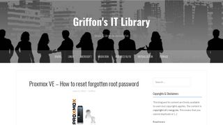 Proxmox VE – How to reset forgotten root password – Griffon's IT Library