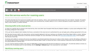 How the service works for roaming users - Forcepoint