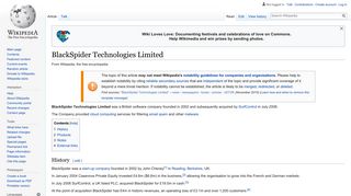 BlackSpider Technologies Limited - Wikipedia