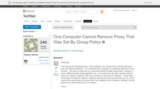 One Computer Cannot Remove Proxy That Was Set By Group Policy ...