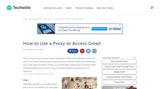 How to Use a Proxy to Access Gmail | Techwalla.com