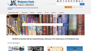 Montgomery County Public Libraries - Home