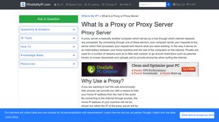 What Is a Proxy or Proxy Server - What Is My IP?