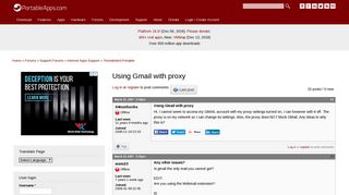 Using Gmail with proxy | PortableApps.com