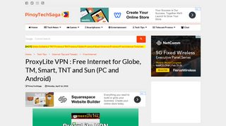 ProxyLite VPN : Free Internet for Globe, TM, Smart ... - PinoyTechSaga
