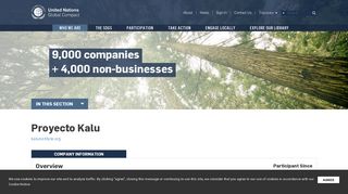 Proyecto Kalu | UN Global Compact