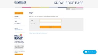 Login | Paessler Knowledge Base