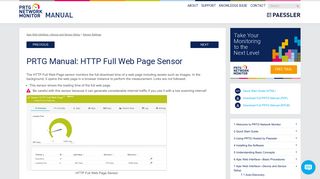 HTTP Full Web Page Sensor | PRTG Network Monitor User Manual