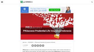 PRUaccess Prudential Life Insurance Indonesia - go HERMES++